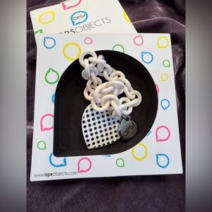OPSObjects white chain heart bracelet